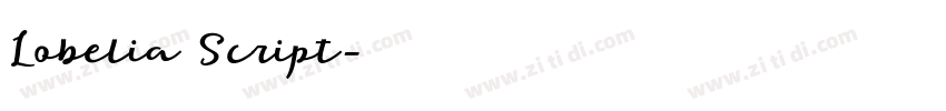 Lobelia Script字体转换 Lobelia Script字体转换
